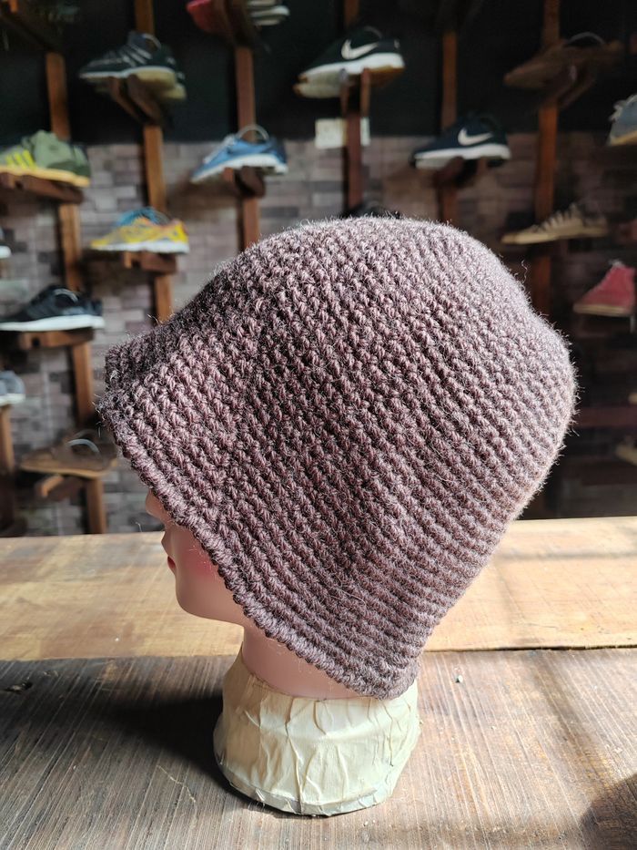 Japanese Brand Vintage Crochet Knitted handmade Bucket Hat Size ONE SIZE - 1 Thumbnail