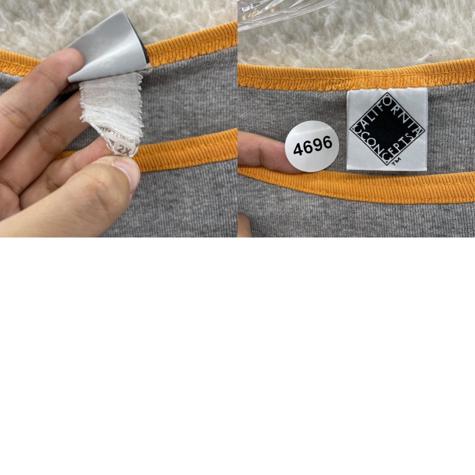 Vintage VINTAGE 90s Y2K Shirt 2X Women Grey Orange Raglan Baseball Sporty Preppy California Concepts 2XL Shirt Mens Womens Girls? Size XXL / US 16-18 / IT 52-54 - 8 Thumbnail