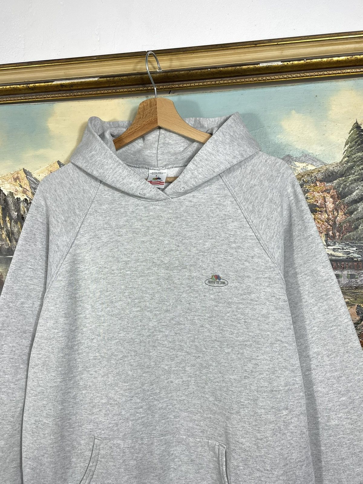 Fruit Of The Loom × Vintage vintage y2k blank oversize baggy hoodie sweatshirt basic y2k Size US L / EU 52-54 / 3 - 4 Thumbnail