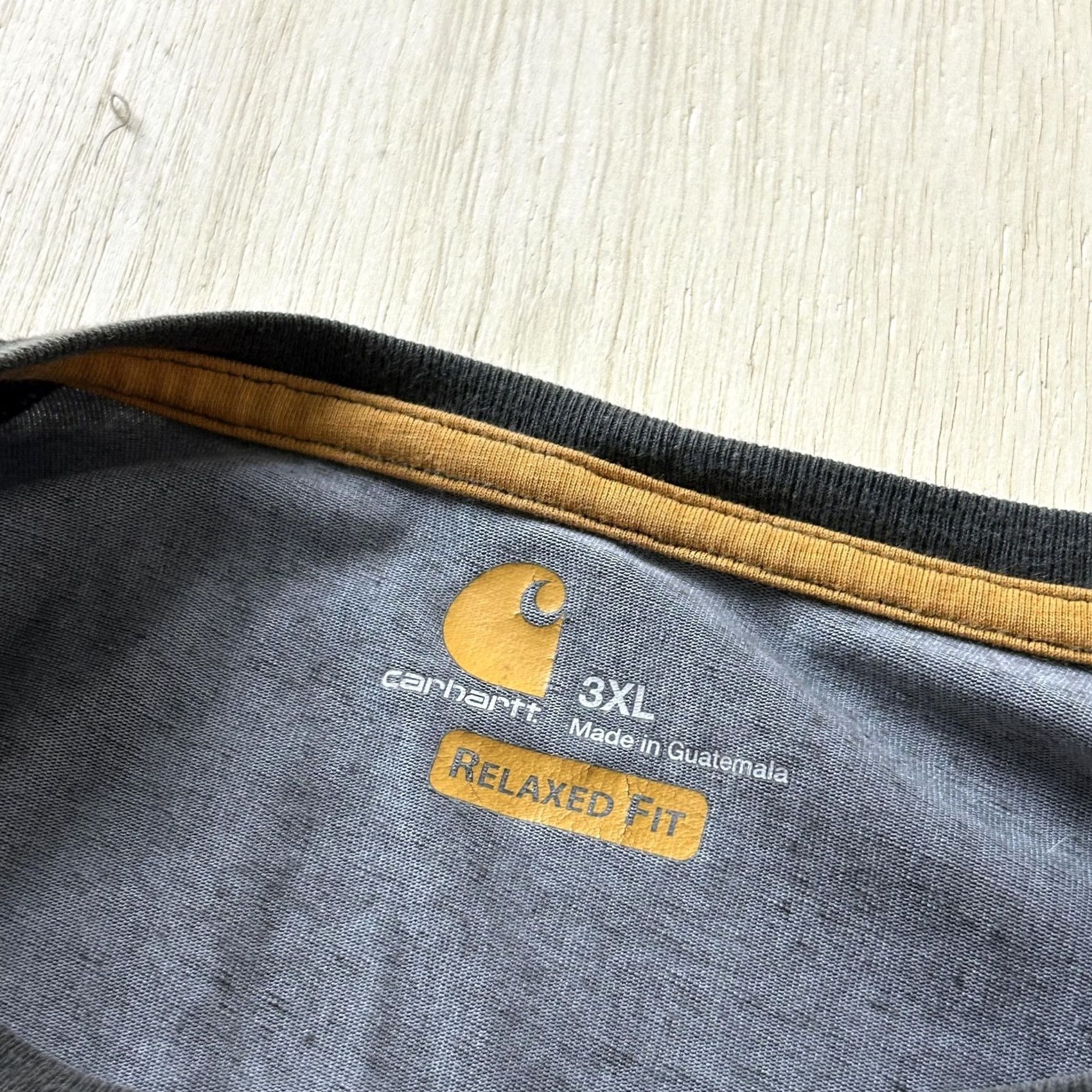 Carhartt Carhartt Shirt Mens 3XL Gray Relaxed Fit Pocket Tee T-Shirt Tagless Crew Neck Short Sleeve Workwear Shirt Mens 3XL Gray Pocket Logo Size US XXL / EU 58 / 5 - 3 Thumbnail