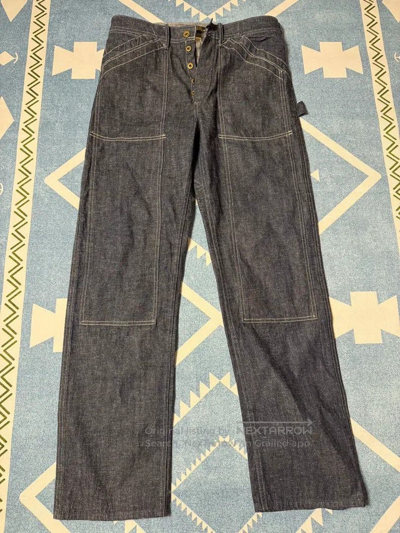 RRL Ralph Lauren RRL Ralph Lauren Limited edition denim double knee logging Size US 34 / EU 50 - 1 Thumbnail