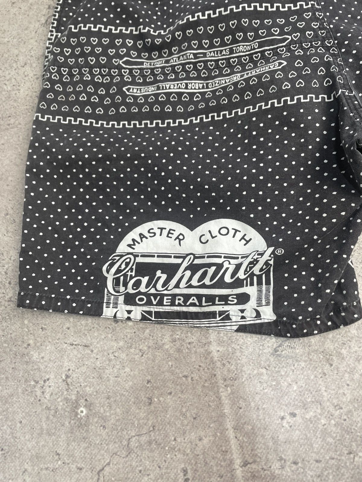 Carhartt × Vintage Vintage Y2K Carhartt Overalls 25 Years Slam Jam Cargo Shorts Size US 32 / EU 48 - 6 Thumbnail