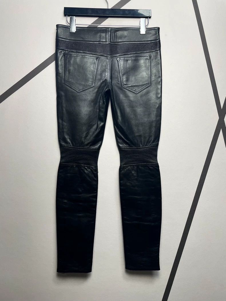 Saint Laurent Paris Saint Laurent Paris Zipper motorcycle leather pants-2506 Size US 30 / EU 46 - 2 Thumbnail