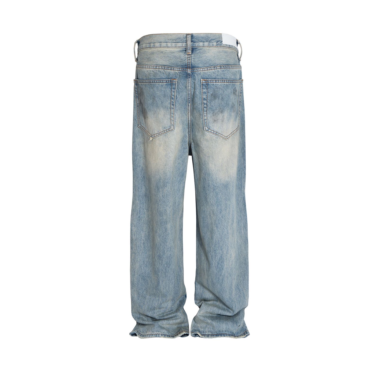 Japanese Brand × Jean Vintage Mud Dyed Dirty Baggy Jeans Size US 30 / EU 46 - 2 Thumbnail