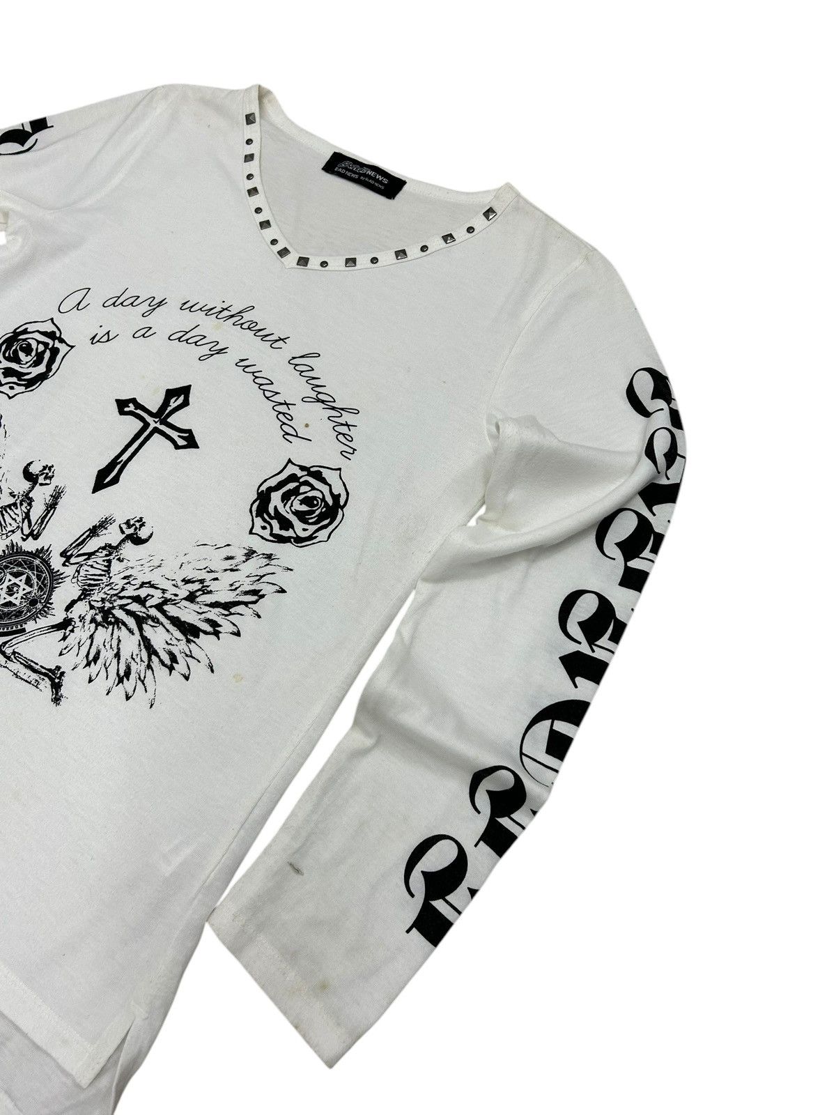Japanese Brand Bad News Japan Conspiration Illuminati Freemason Studded Size US S / EU 44-46 / 1 - 7 Thumbnail