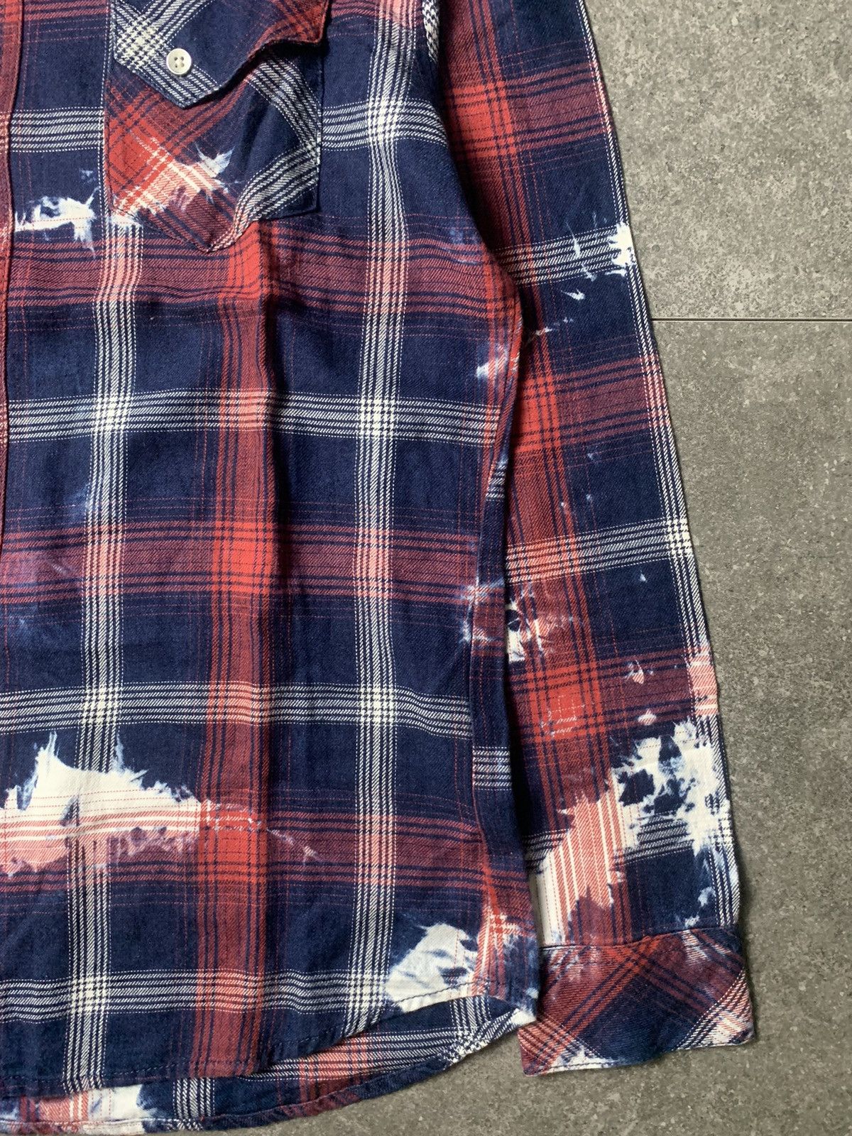 semanticdesign 2000s Semantic Design Bleached Plaid Shirt Size US M / EU 48-50 / 2 - 5 Thumbnail