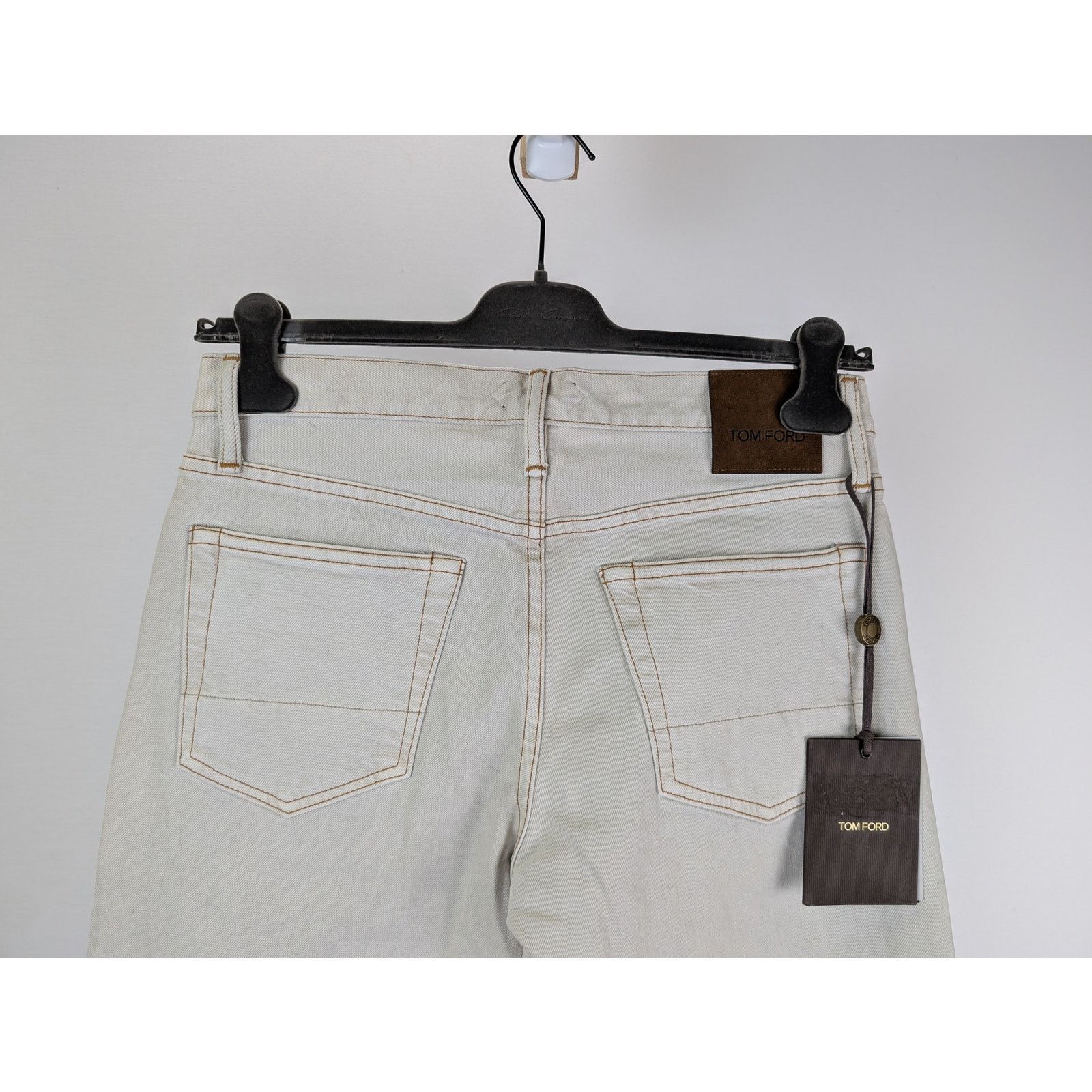 Tom Ford o1rshd1 Slim Denim Jeans in White Size US 32 / EU 48 - 12 Thumbnail