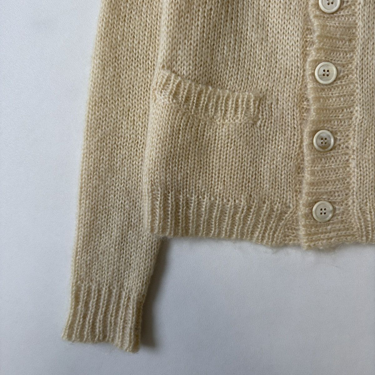 Comme des Garcons A/W 05 ‘Sheeps Fur’ Collar Cardigan Size XS / US 0-2 / IT 36-38 - 9 Thumbnail