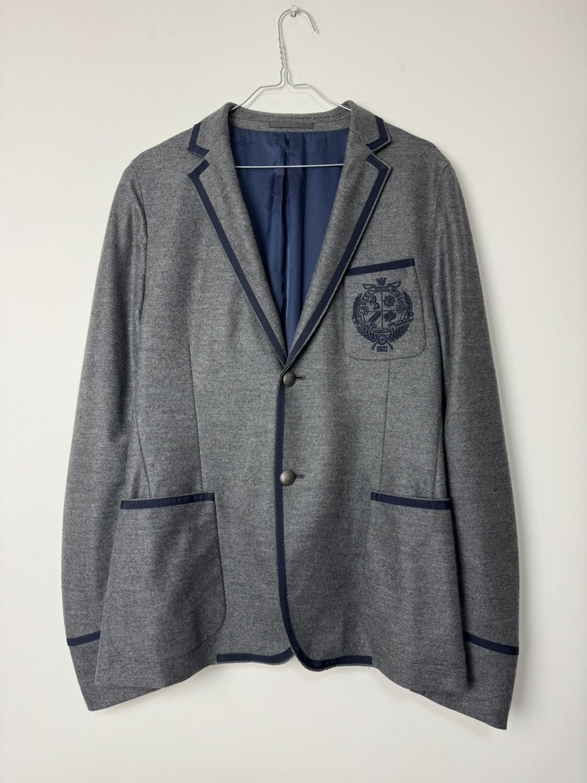 Gucci Gucci Raw Cut Light Jersey Logo Crest Blazer Luxury RRP 4$K+ Size 50R - 3 Thumbnail