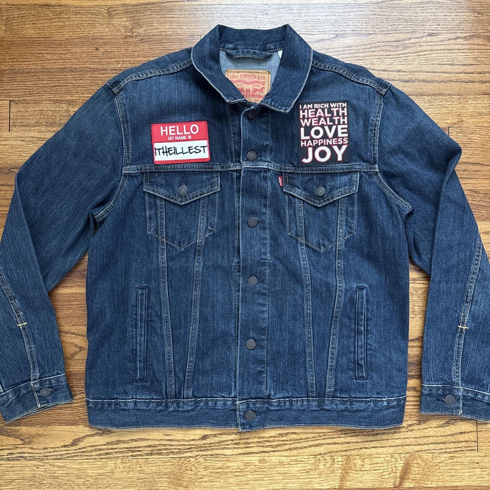 Levi's Vintage Levis Denim Relaxed Trucker Jacket 70508-7112 Size