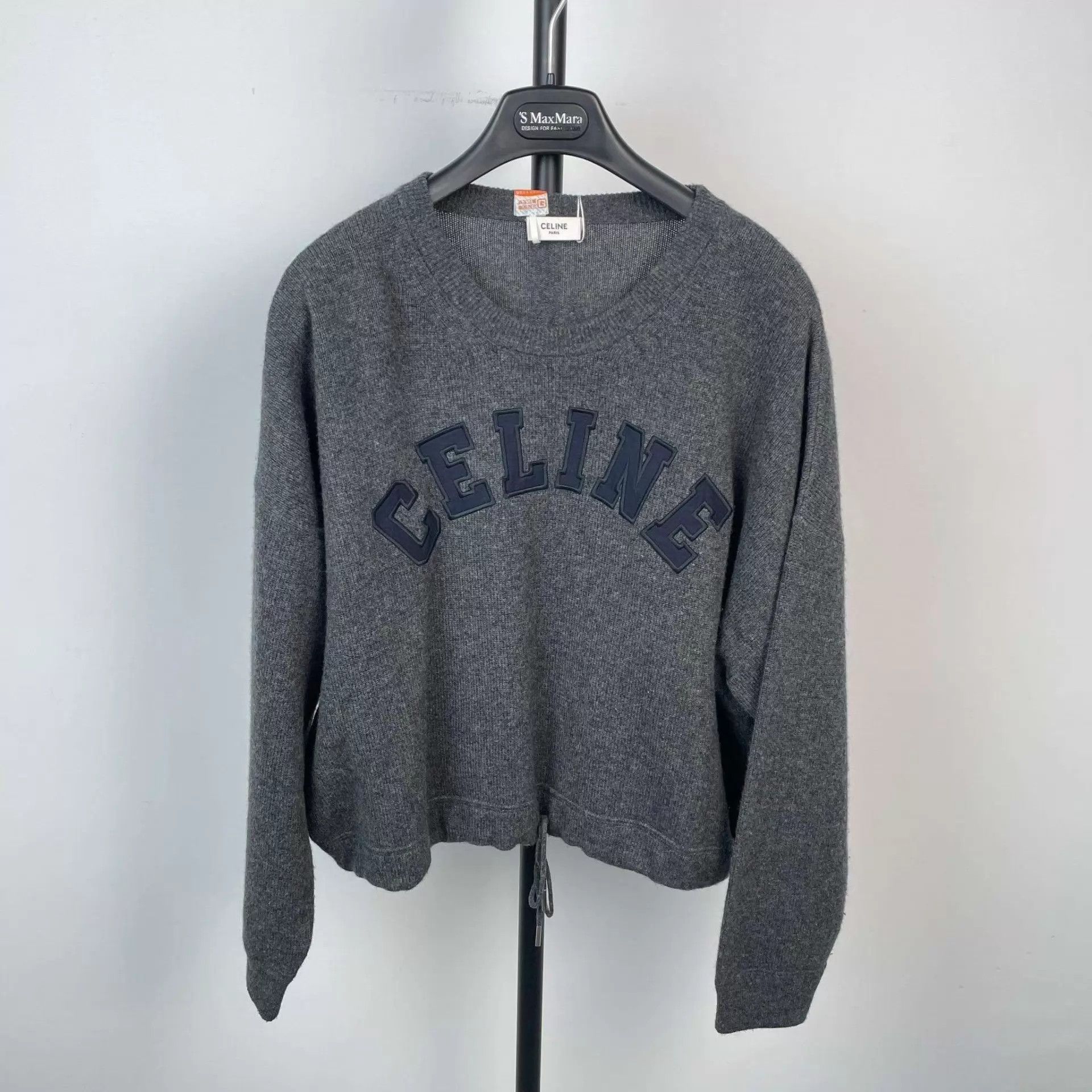 Celine Celine Wool Short Knit Top Size L 98 New Size L / US 10 / IT 46 - 1 Thumbnail