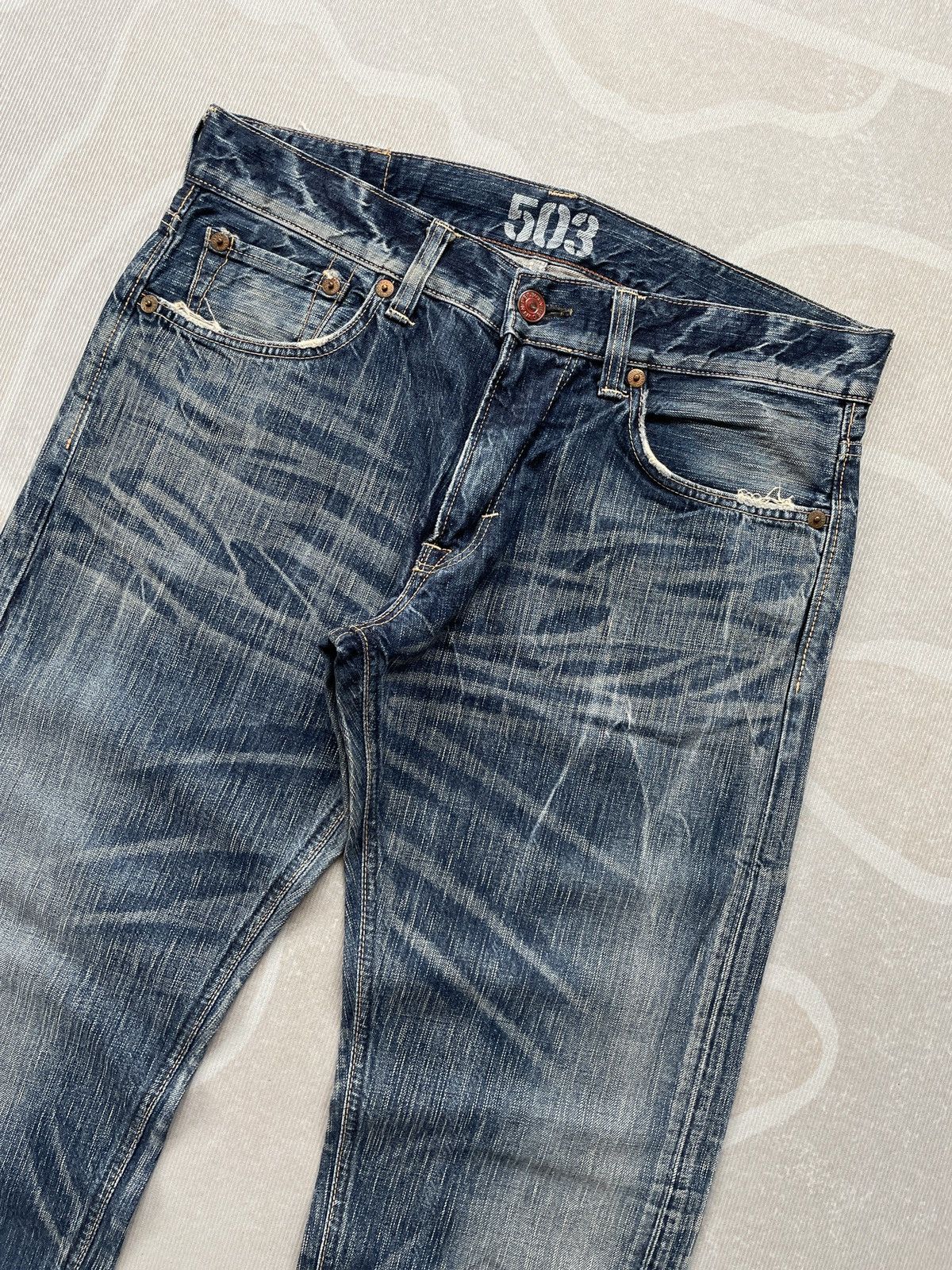 Edwin Edwin 503 Blue Trip Jeans Size US 36 / EU 52 - 3 Thumbnail