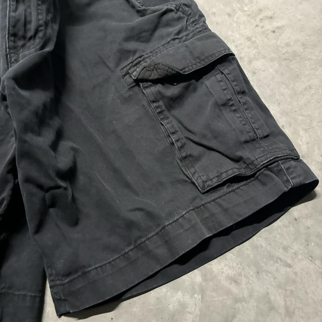 Japanese Brand × Vintage Vintage Y2K/2000s Grunge Black Skater Style Cargo Shorts Size US 40 / EU 56 - 4 Thumbnail