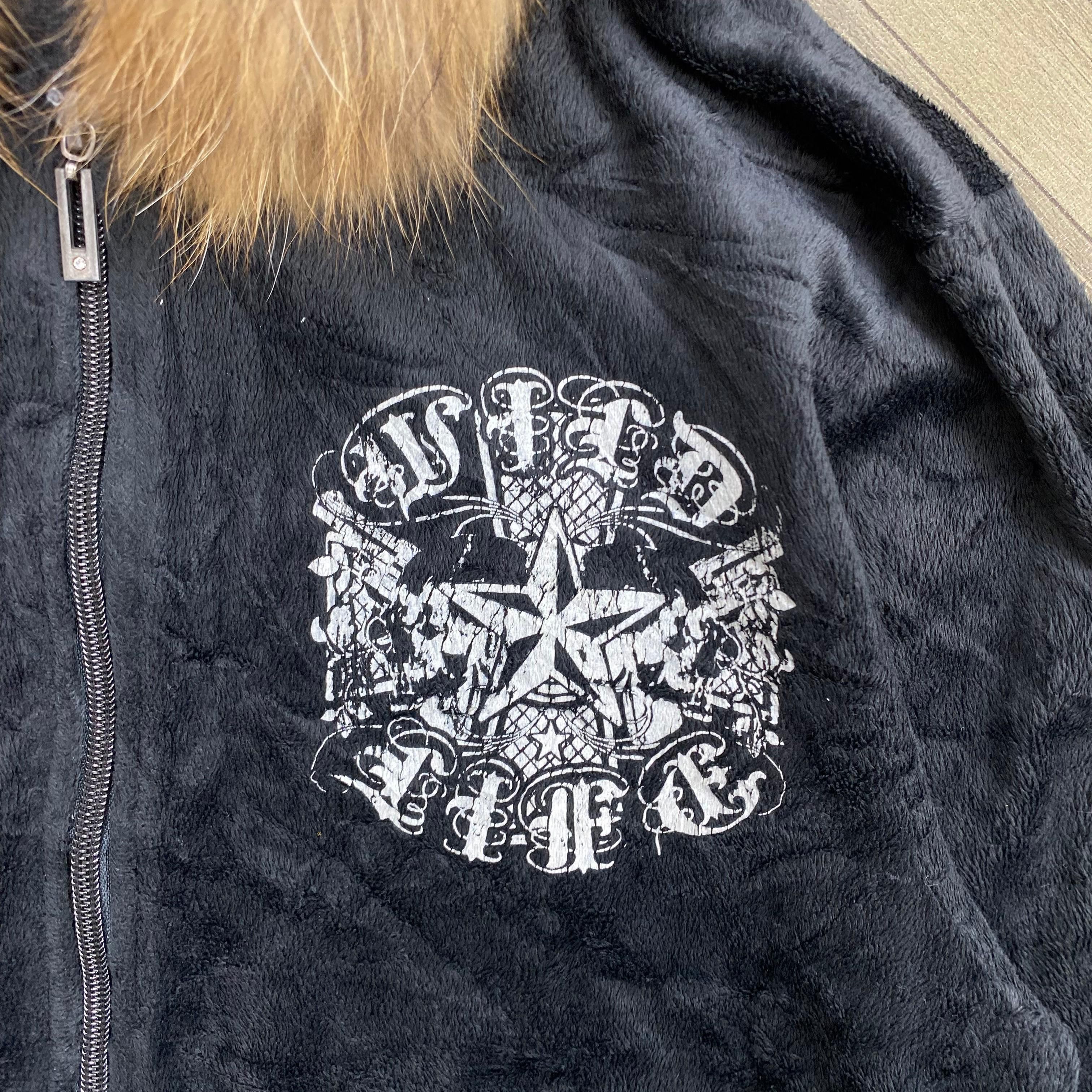 Japanese Brand RARE💥 2000s Wild Life Tornado Mart Lgb Style Fur Zip Hoodie Size US M / EU 48-50 / 2 - 5 Thumbnail