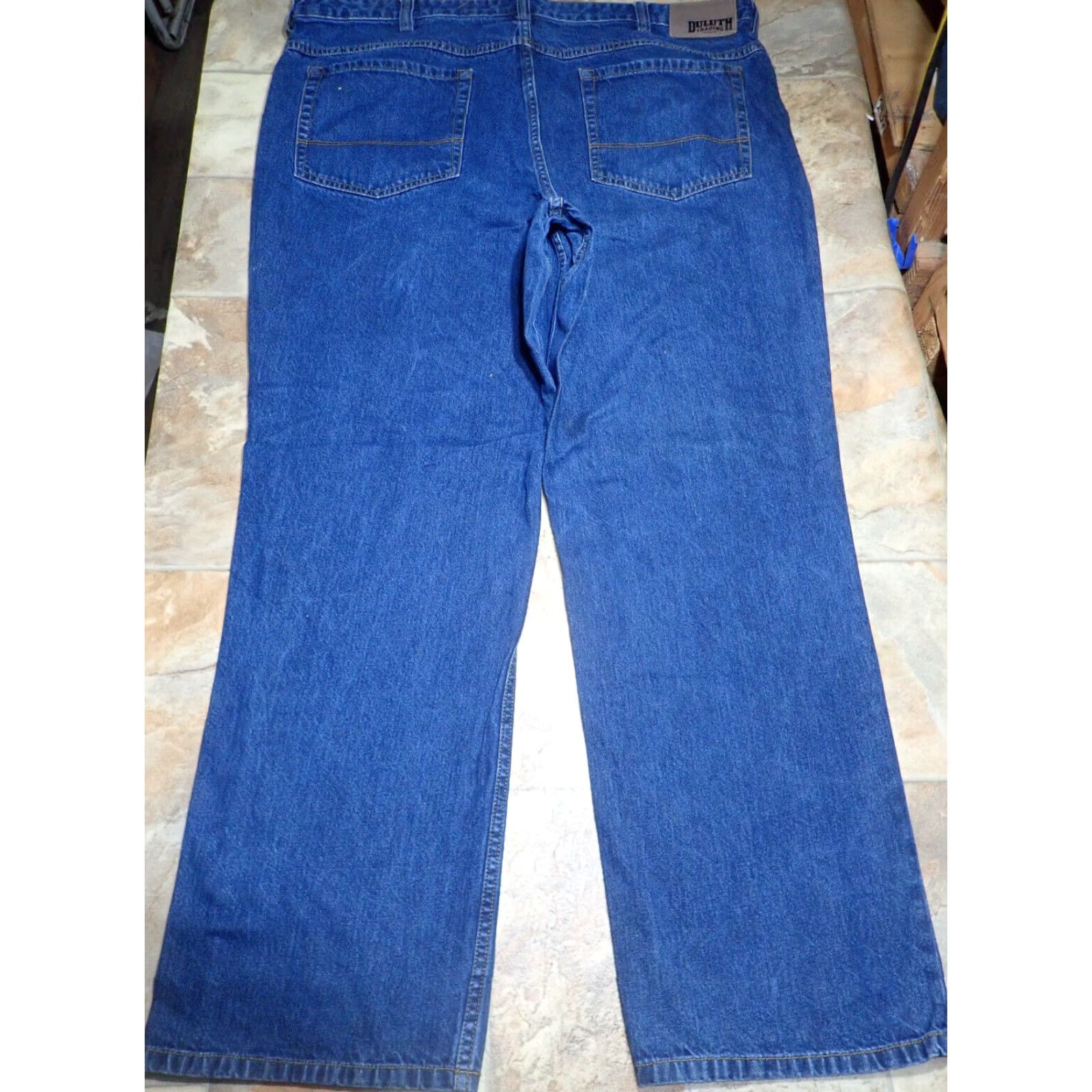 Vintage Duluth Men's Weekender Jeans BallRoom Distressed 42x32 Jeans Regular Denim 5-Pocket Blue 43" Waist 31" Inseam Mens Straight Vintage Size US 42 / EU 58 - 2 Thumbnail