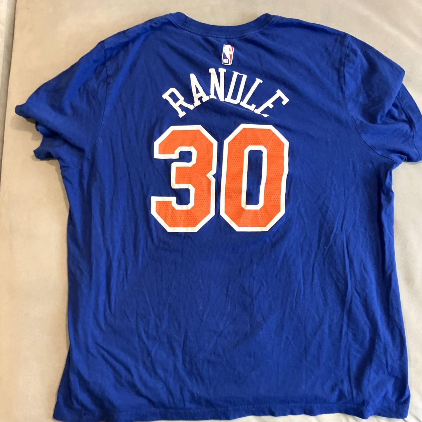 Nike Nike Shirt Mens XL Blue New York Knicks Julius Randle Player Jersey Men Size US XL / EU 56 / 4 - 5 Thumbnail