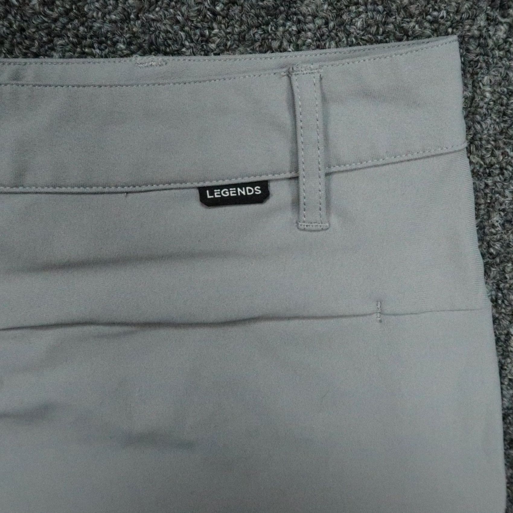 Vintage Legends Pants Mens 34x30 Gray Aviation Stretch Chino Trouser Size US 34 / EU 50 - 7 Thumbnail