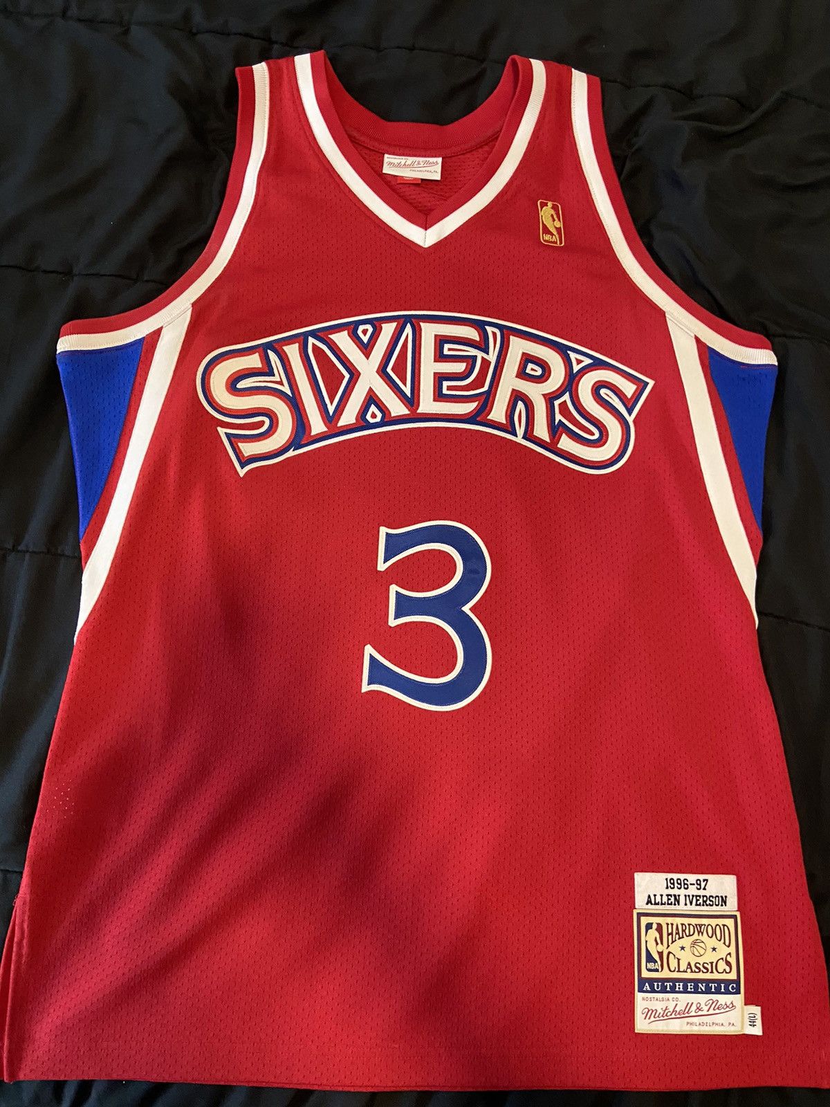 Authentic Allen Iverson Philadelphia 76ers jersey