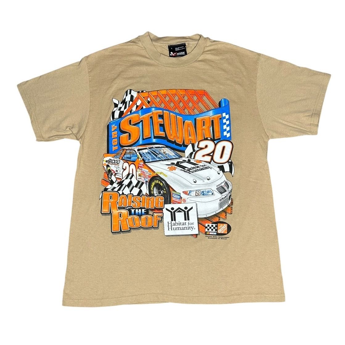 Chase Authentics × NASCAR × Vintage Vintage Nascar Tony Stewart Raising the Roof Racing T-Shirt Size US L / EU 52-54 / 3 - 1 Thumbnail