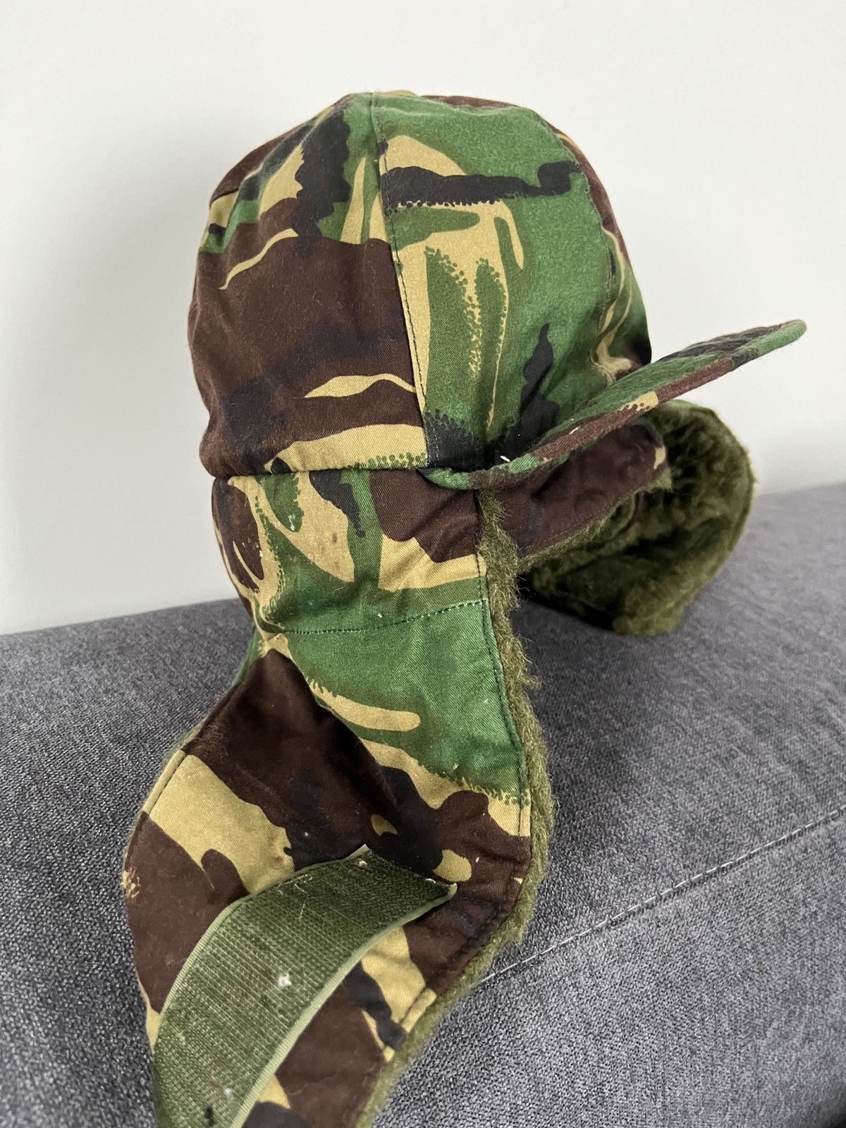 Vintage Kurt Cobain Style DPM Camo Trapper Hat Military Ushanka Size ONE SIZE - 9 Thumbnail