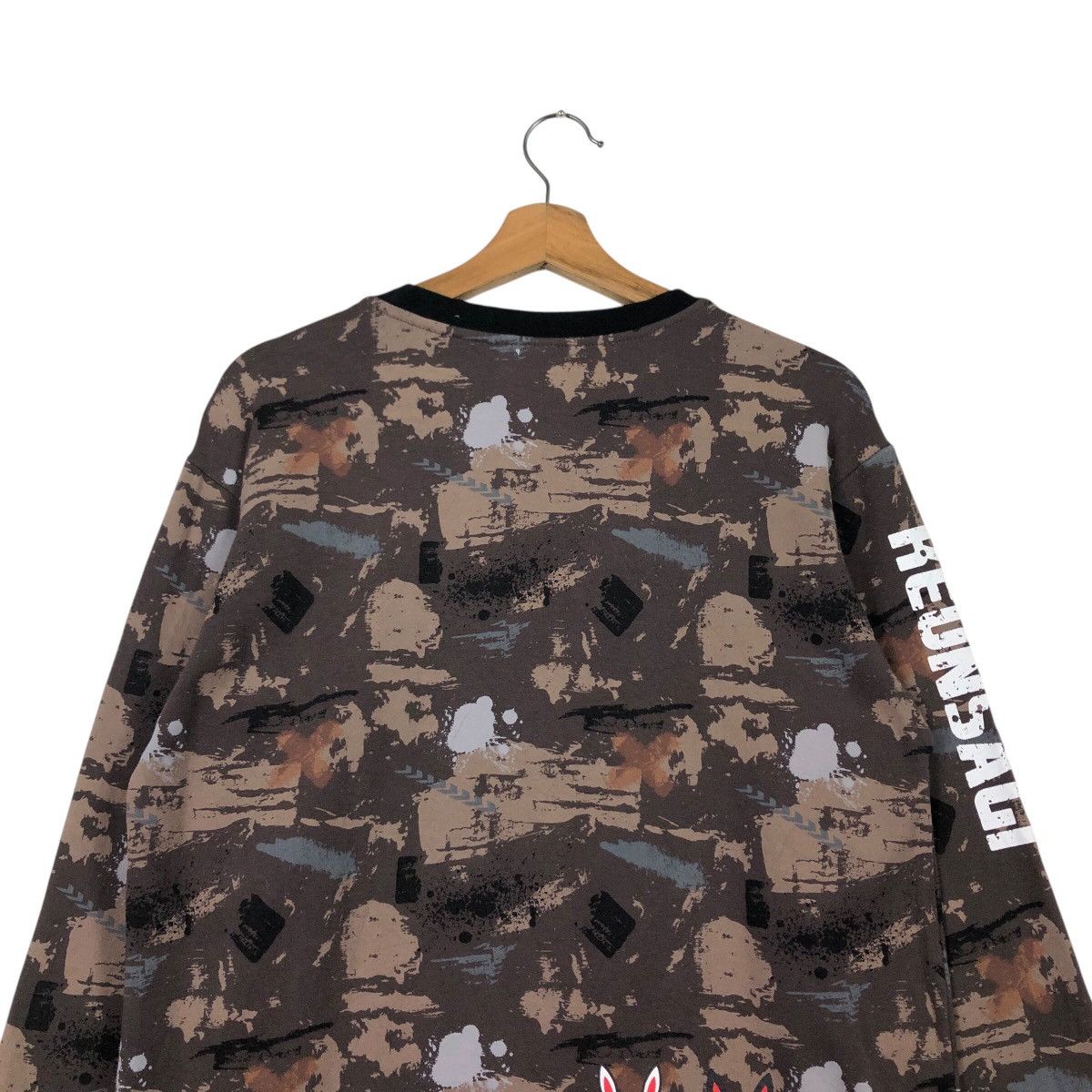 Japanese Brand 📌Streetwear Sweatshirt Keunsagi Camouflage Big Logo Design Size US M / EU 48-50 / 2 - 10 Thumbnail