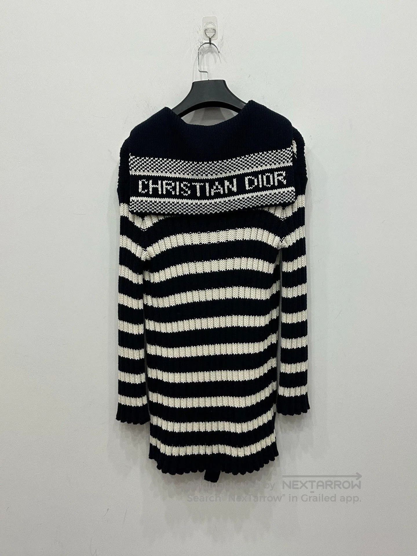 Dior Dior Striped Naval Collar Knit Cardigan. Size XS / US 0-2 / IT 36-38 - 1 Thumbnail