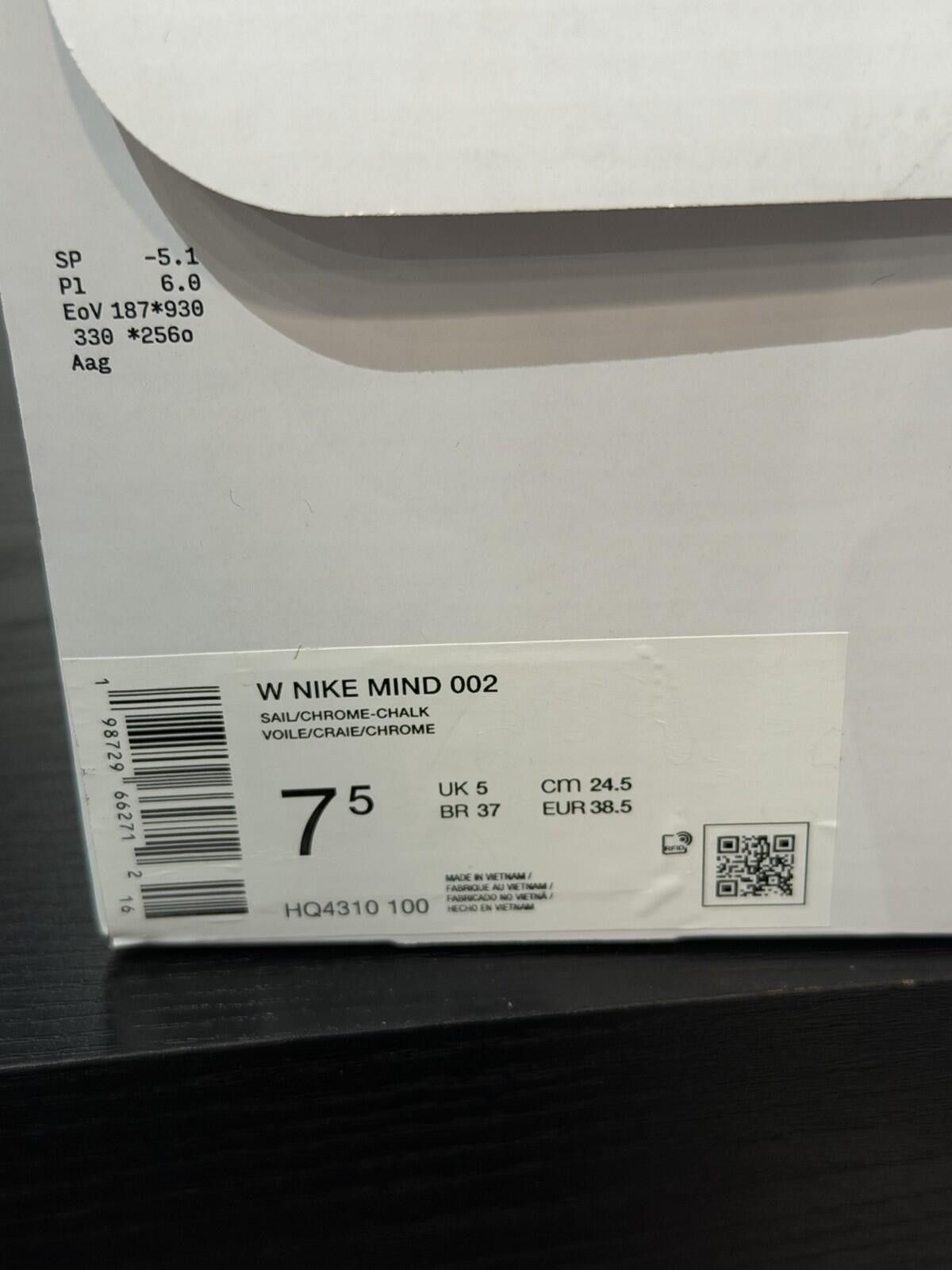 Nike Size 7.5W - Nike Mind 002 Women's Sail HQ4310-100 BRAND NEW Size US 7.5 / IT 37.5 - 11 Thumbnail