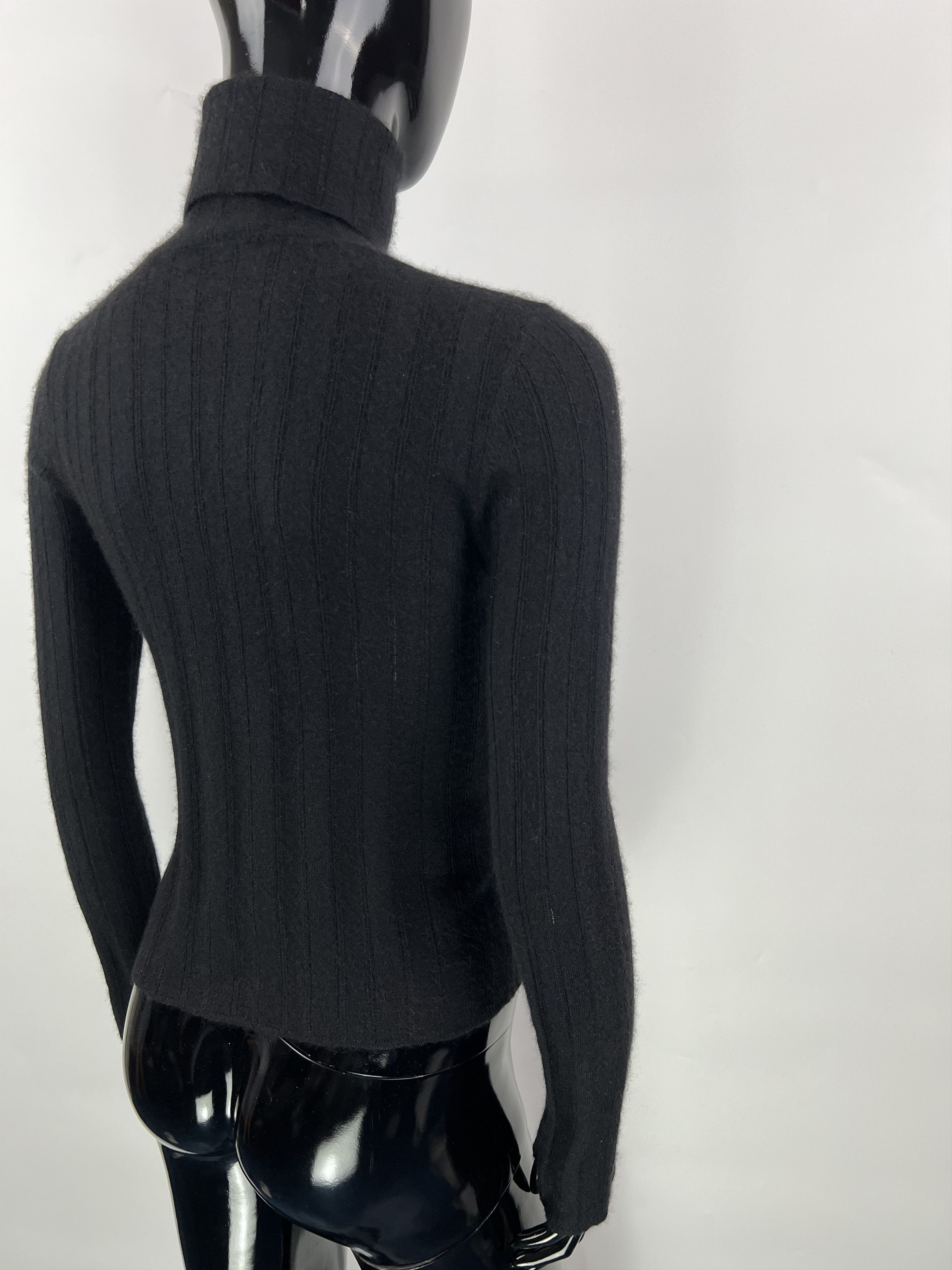 Vintage VTG Lamberto Losani Cashmere Silk Turtleneck Sweater Size S Size S / US 4 / IT 40 - 5 Thumbnail