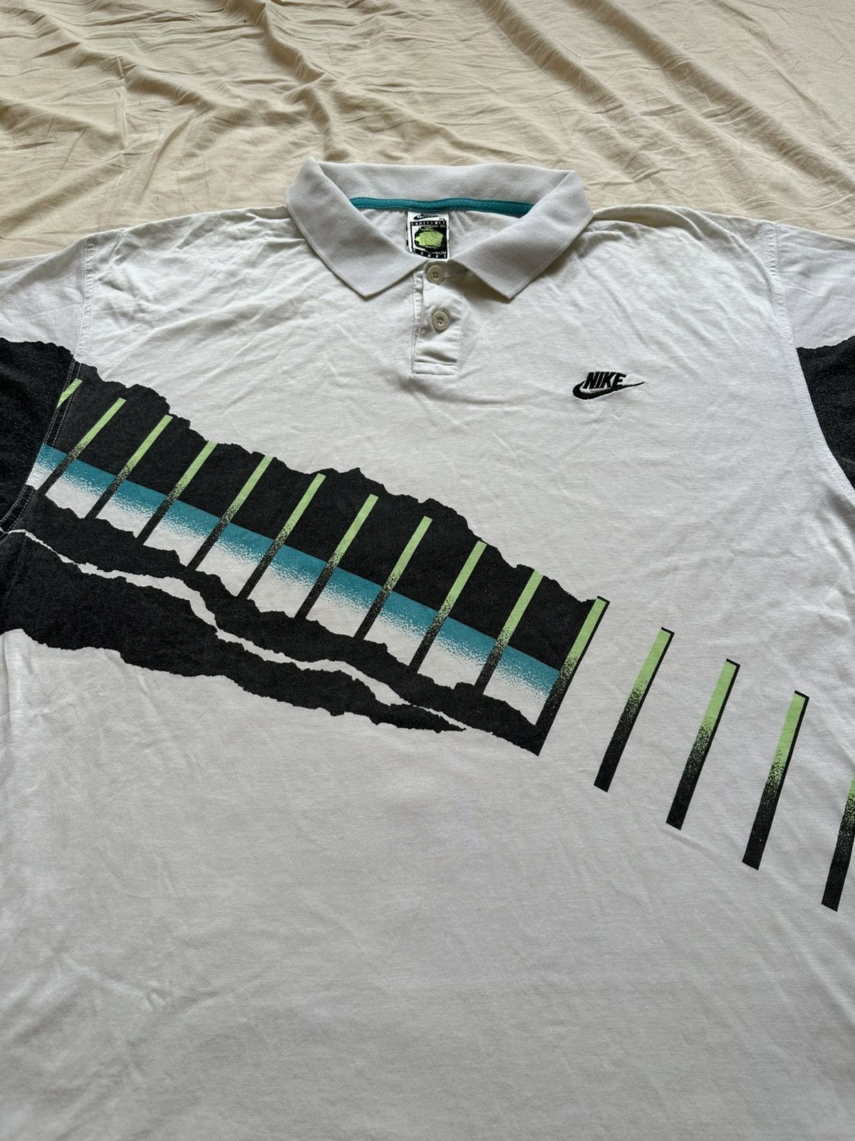 Nike Nike Challenge Court 1990 Andre Agassi vintage polo t-shirt Size US XL / EU 56 / 4 - 3 Thumbnail