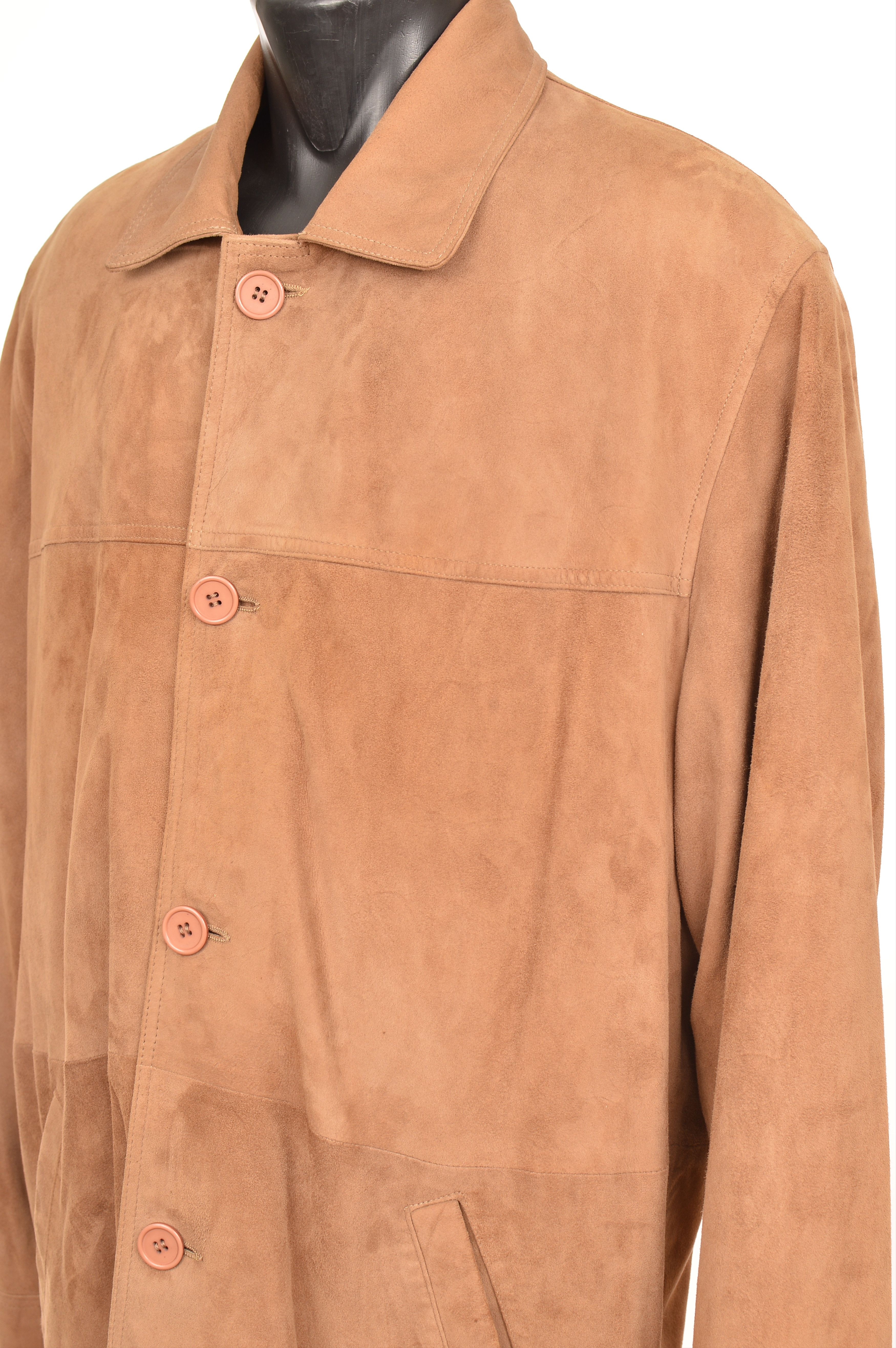Genuine Leather DDP Gian Mori Suede Genuine Leather Button Jacket Blazer Size US M / EU 48-50 / 2 - 2 Thumbnail