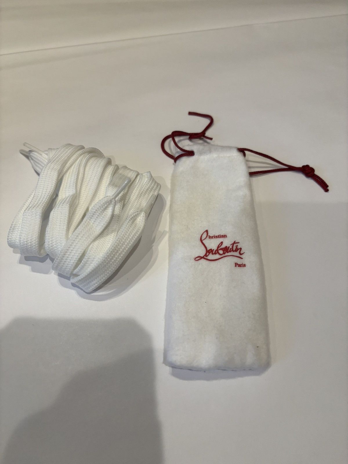 Christian Louboutin Christian Louboutin New Shoes Laces, White (48” x 0.5”) Size ONE SIZE - 1 Thumbnail