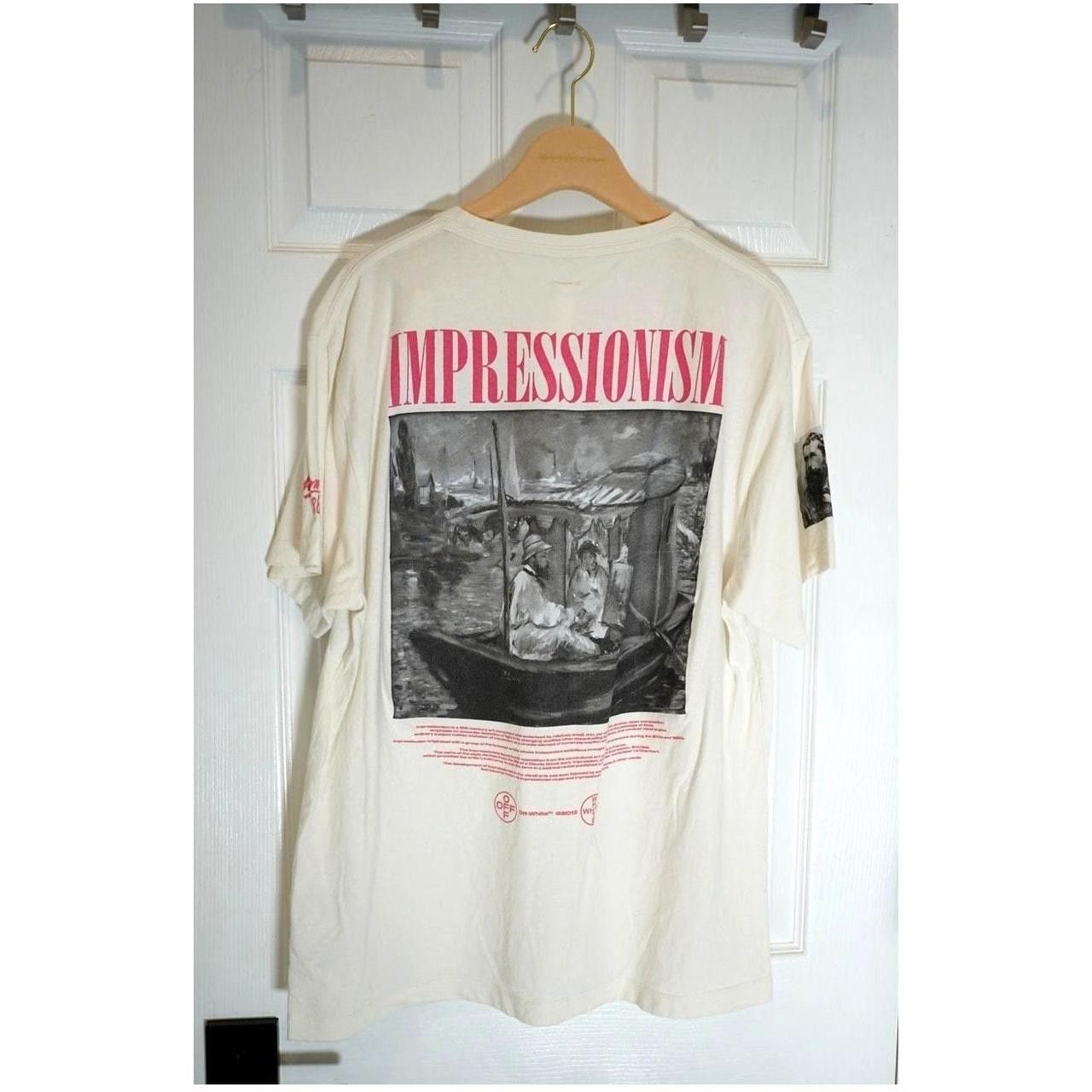 Off-White OFF-WHITE - White Impressionism Boat Tee / XS Size US XS / EU 42 / 0 - 4 Thumbnail