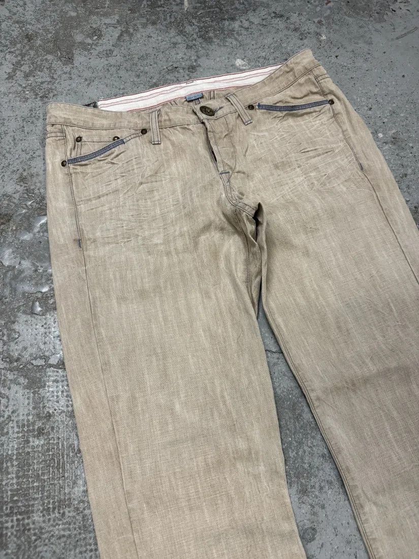 Designer × Marithe + Francois Girbaud × Vintage 2000s Marithé + François Girbaud Grey Summer Signature Pants Size US 33 - 9 Thumbnail