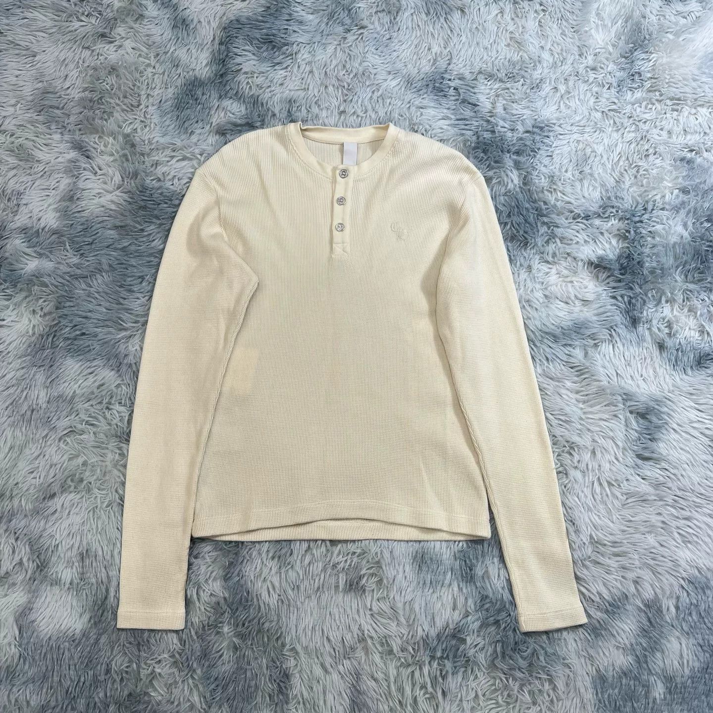 Chrome Hearts Waffle Knit Long Sleeve Top
