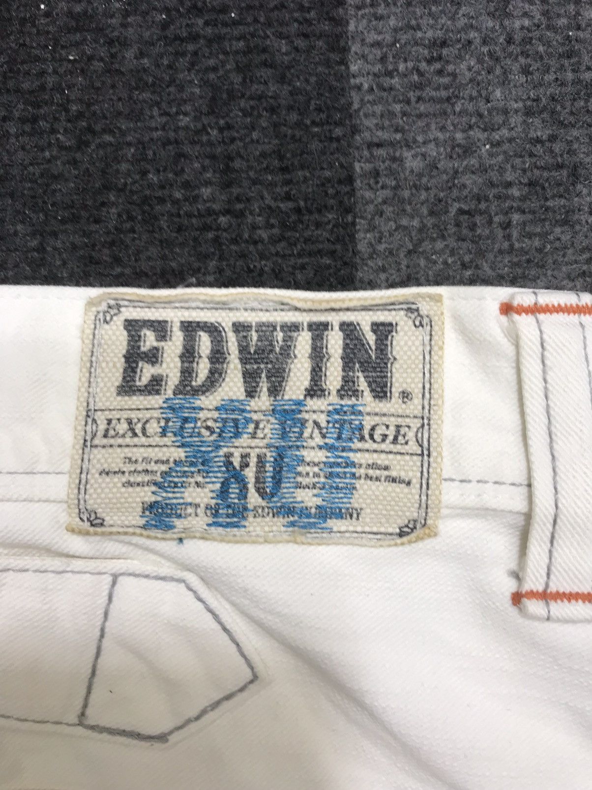 Edwin 💥ARCHIVAL WIDE FLARE💥VERY RARE EDWIN DISTRESSED DENIM F250 Size US 32 / EU 48 - 24 Thumbnail