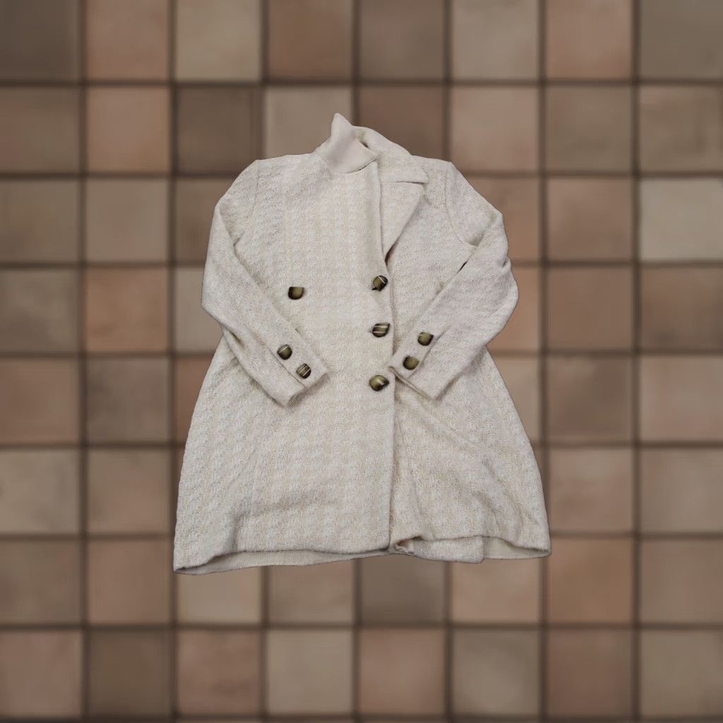 St. John St. John Coat Womens 4 White Marie Gray Coat Parka USA Made Collection Overcoat Jacket Size S / US 4 / IT 40 - 1 Thumbnail