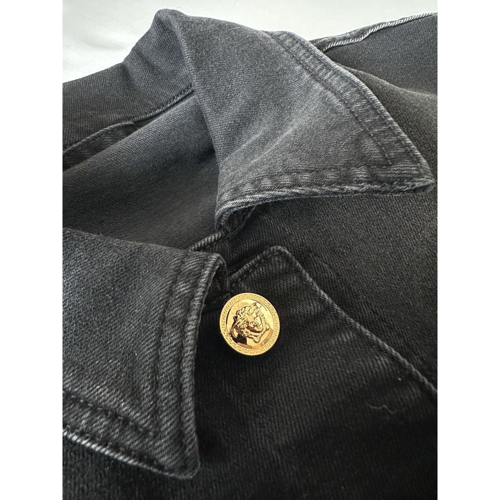Versace Versace Men’s Blouson Denim Black Jacket L (50) 1011834 Size US L / EU 52-54 / 3 - 8 Thumbnail