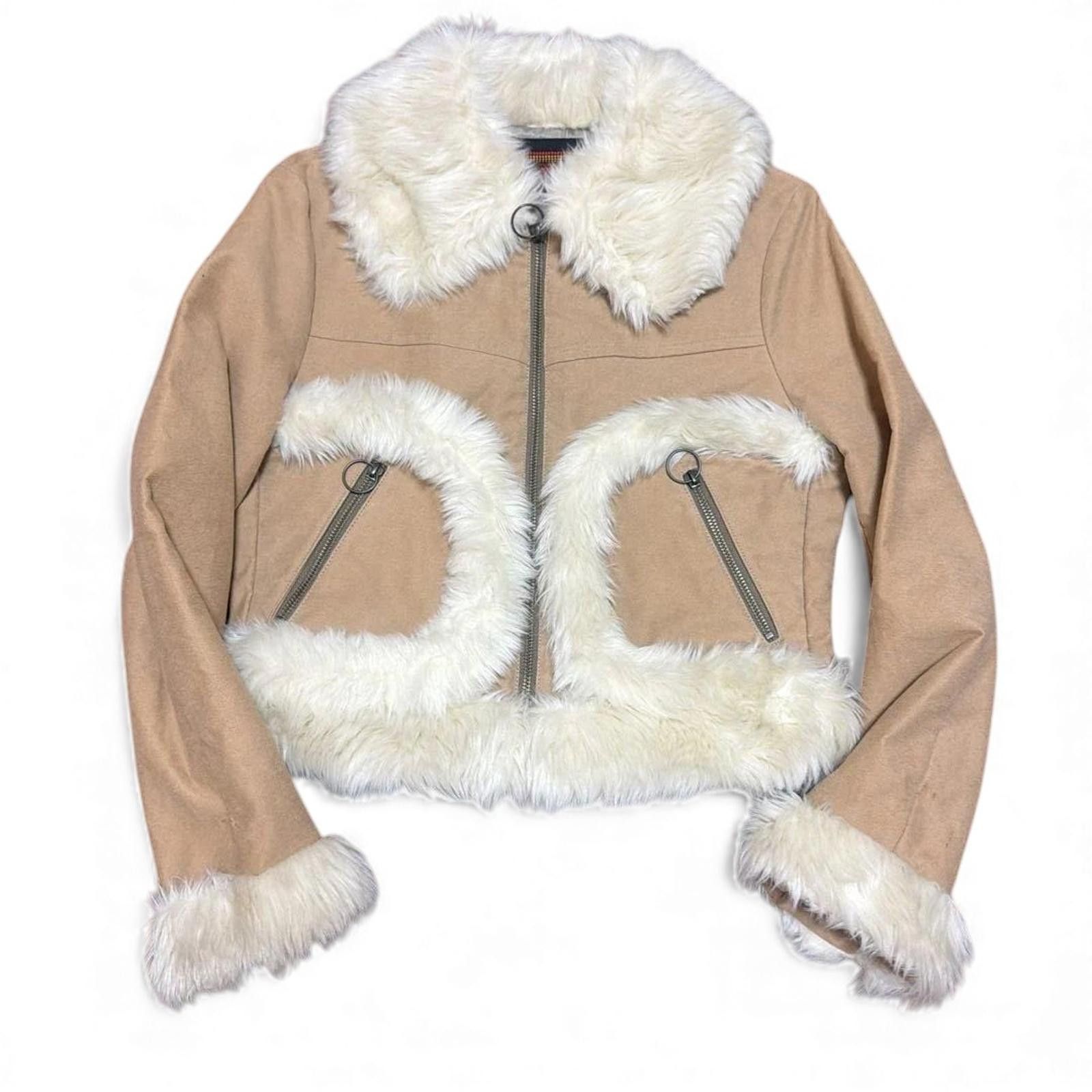 Hysteric Glamour Hysteric Glamour - Beige Shearling Coat White Fur Trim Size M / US 6-8 / IT 42-44 - 5 Thumbnail