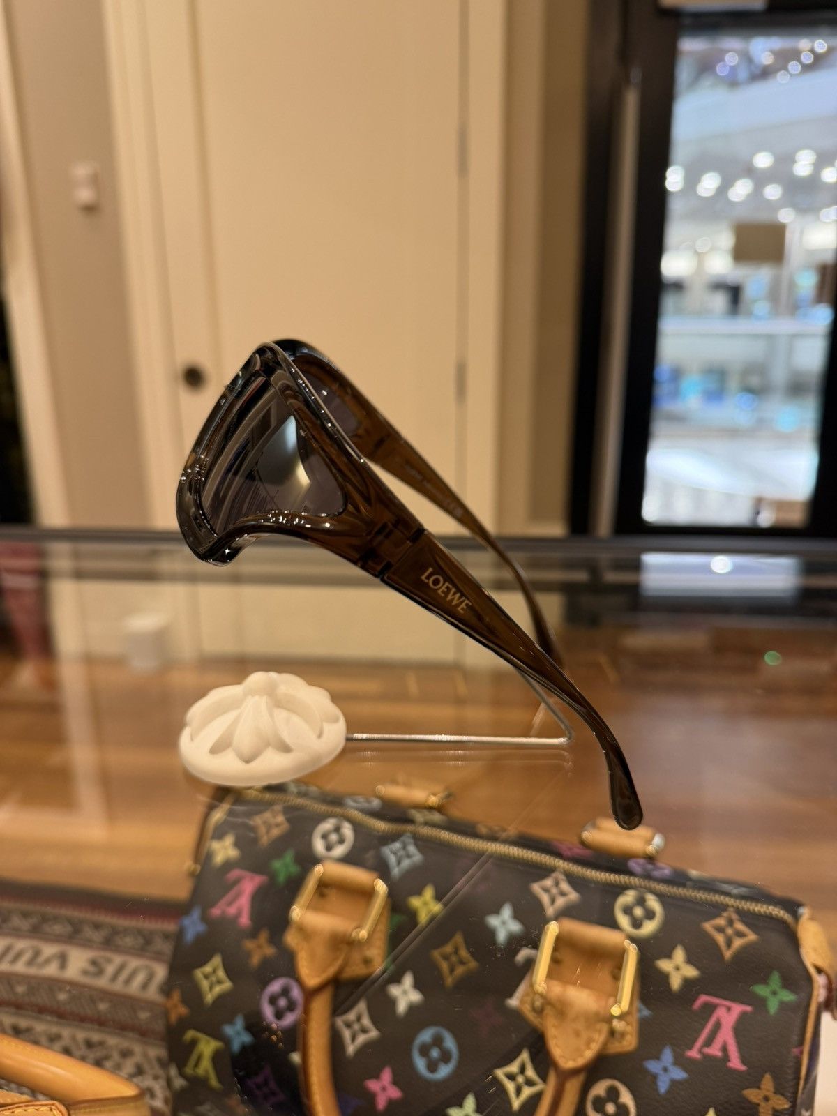Loewe Loewe Arch Mask Sunglasses - Brown Size ONE SIZE - 2 Thumbnail