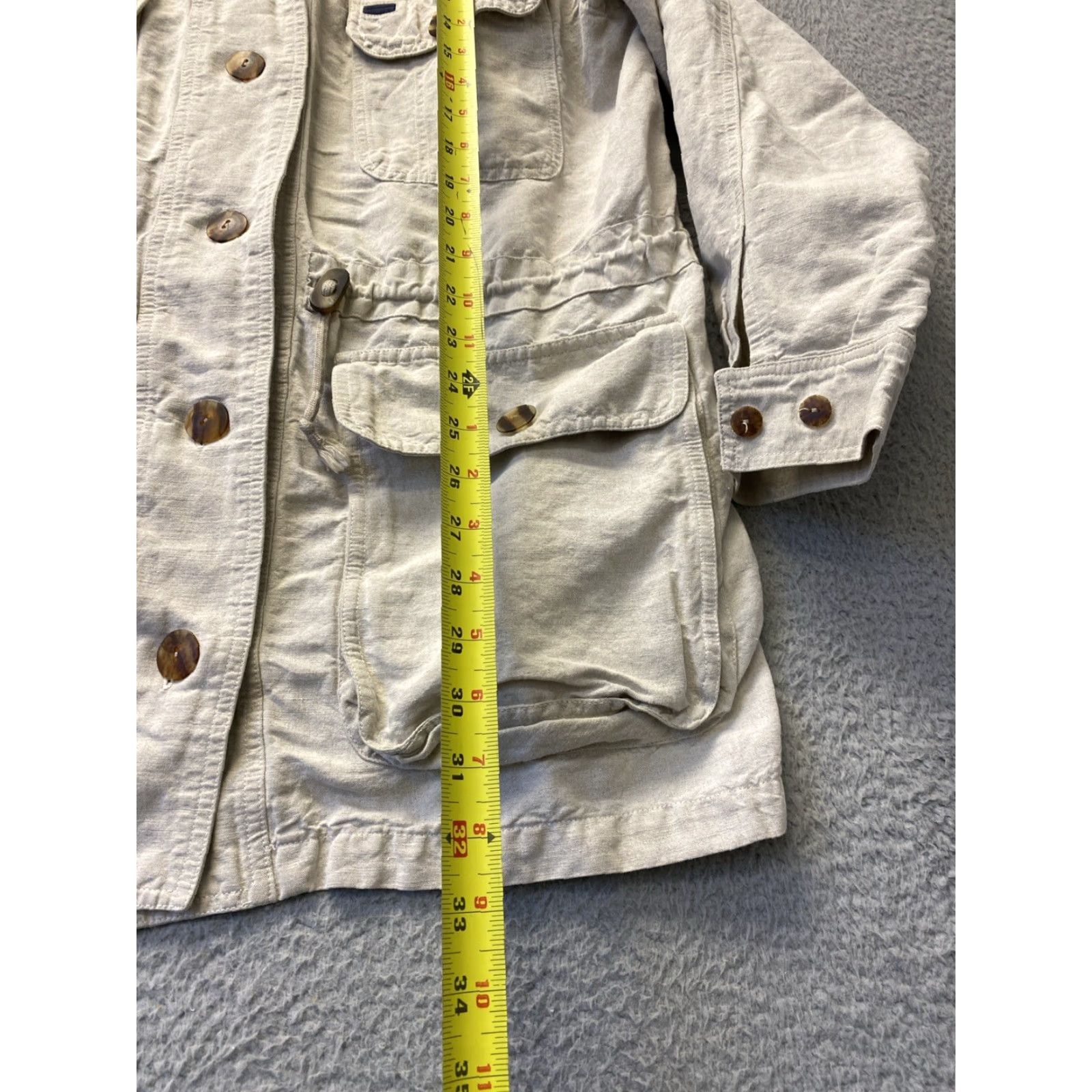 Timberland VINTAGE Timberland Women's Jacket Casual Outdoors Large Beige Cotton Blend 90s Outdoor Fall Winter Size L / US 10 / IT 46 - 6 Thumbnail