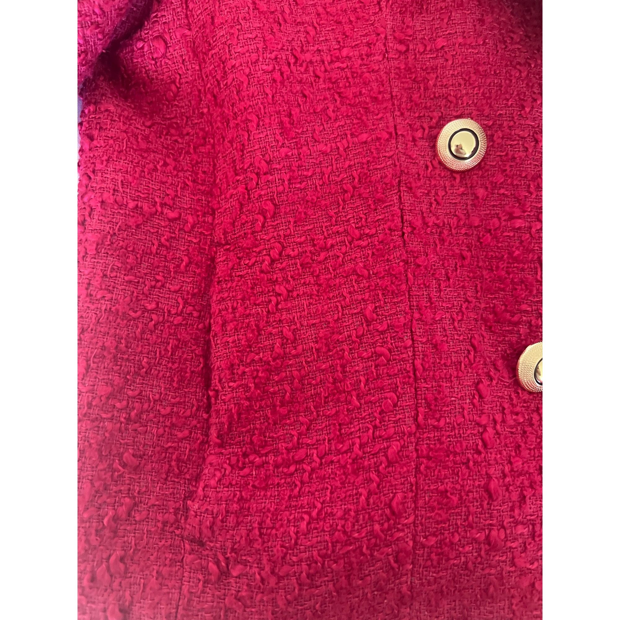 Zara Zara Double-Breasted Blazer Jacket With Frayed Edges Tweed Size XS / US 0-2 / IT 36-38 - 12 Thumbnail
