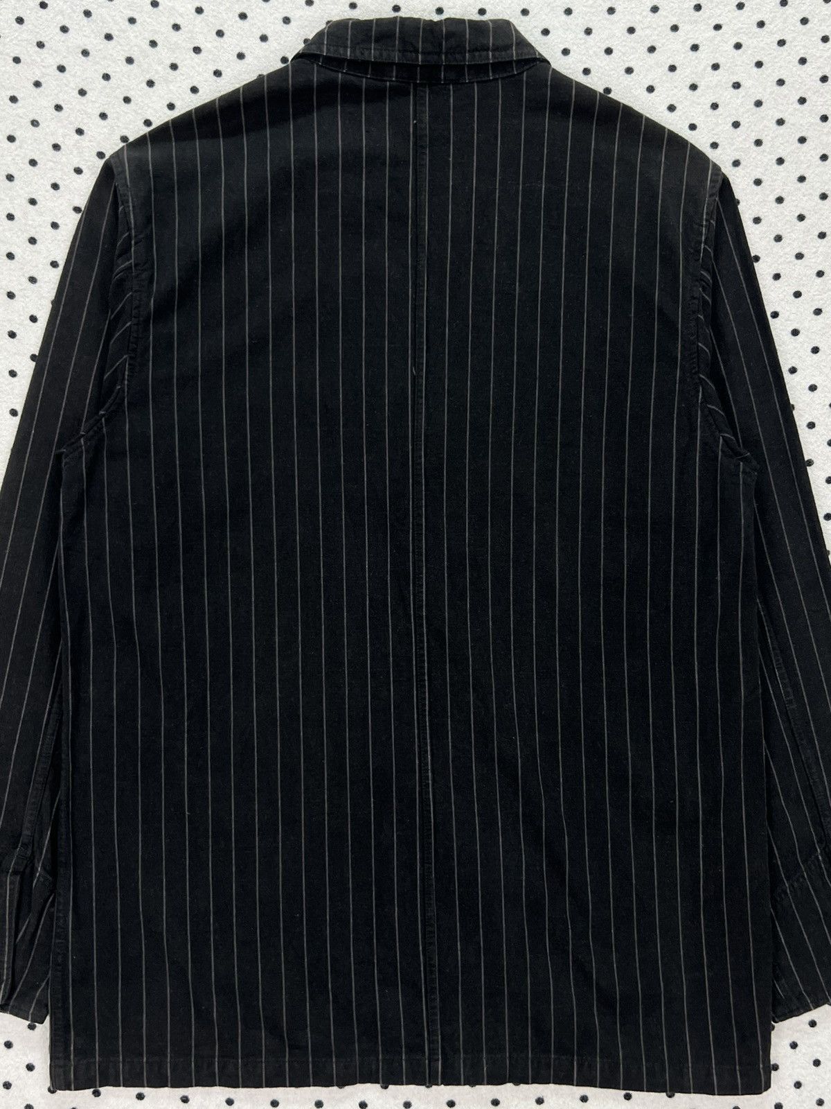 Japanese Brand Hill Crop Club Stripes Chore Jacket Size US M / EU 48-50 / 2 - 4 Thumbnail