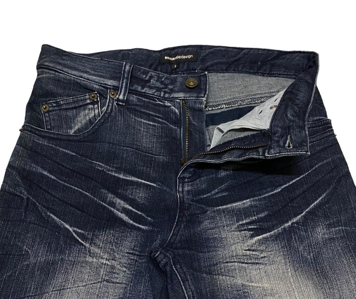 If Six Was Nine × semanticdesign Very Rare Vintage Brand Semantic Design Curve Jeans 1990s Size US 30 / EU 46 - 6 Thumbnail