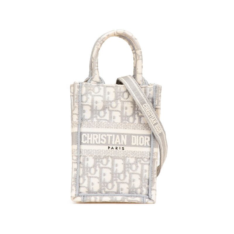 Dior Dior Book Tote Oblique Canvas 2way Bag Canvas Shoulder Bag