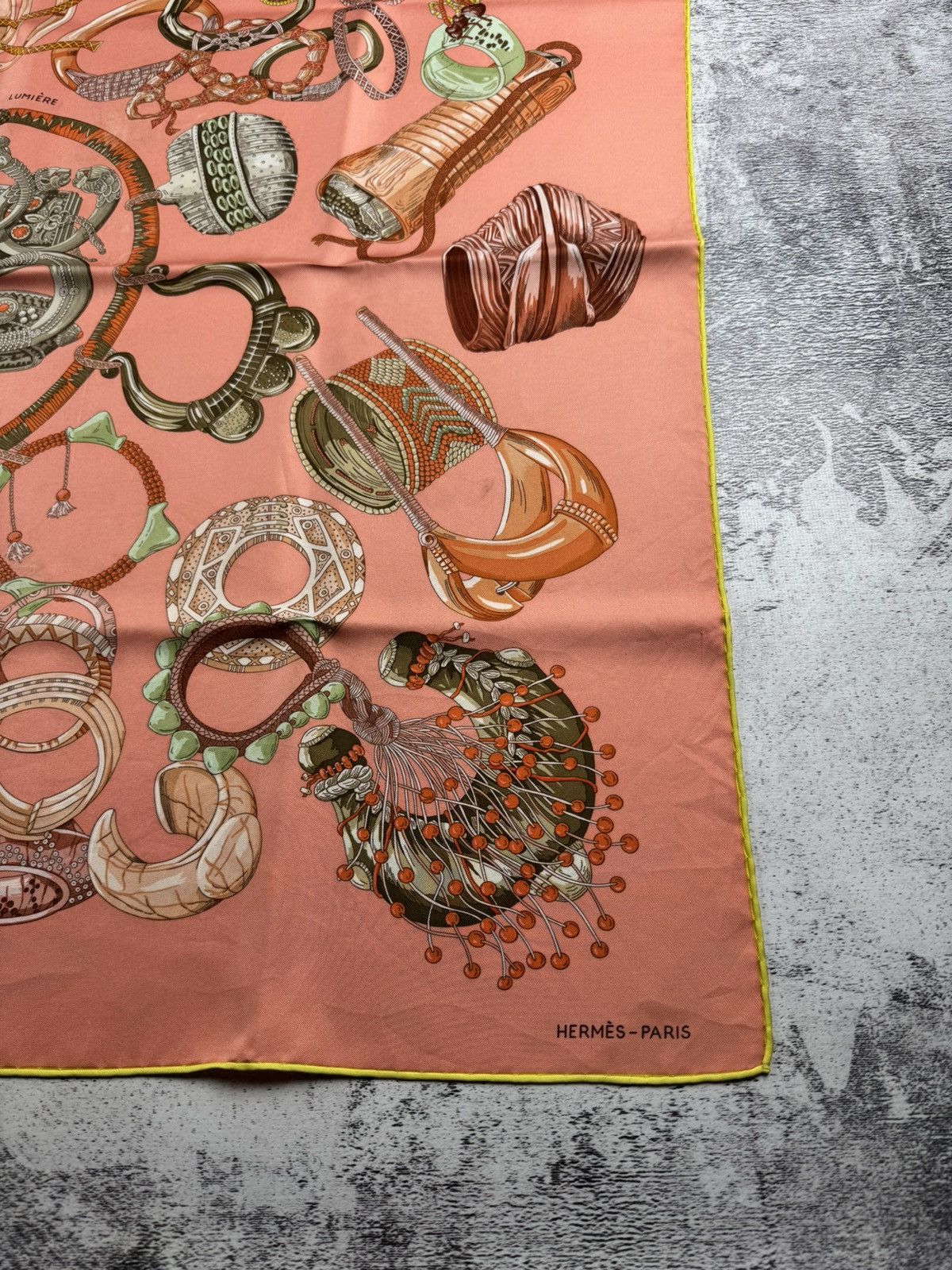 Hermes HERMES Paris Bracelets De Lumiere 100% Silk Scarf RARE Scarv Size ONE SIZE - 14 Thumbnail