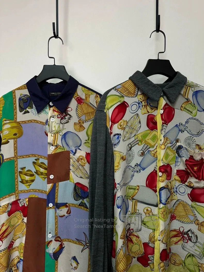 Comme des Garcons Comme des Garçons 99AW Hermès Silk Shirt. Size US XS / EU 42 / 0 - 5 Thumbnail