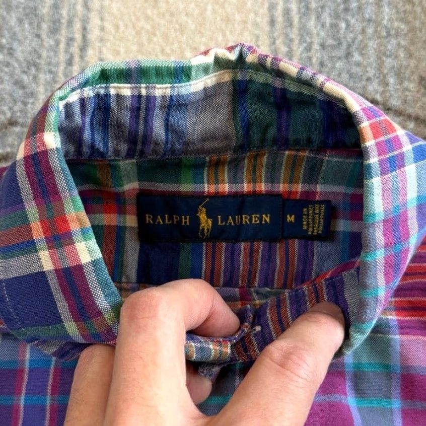 Ralph Lauren VINTAGE Ralph Lauren Shirt Plaid Button-Up Mens Long Sleeve M Size US M / EU 48-50 / 2 - 2 Thumbnail