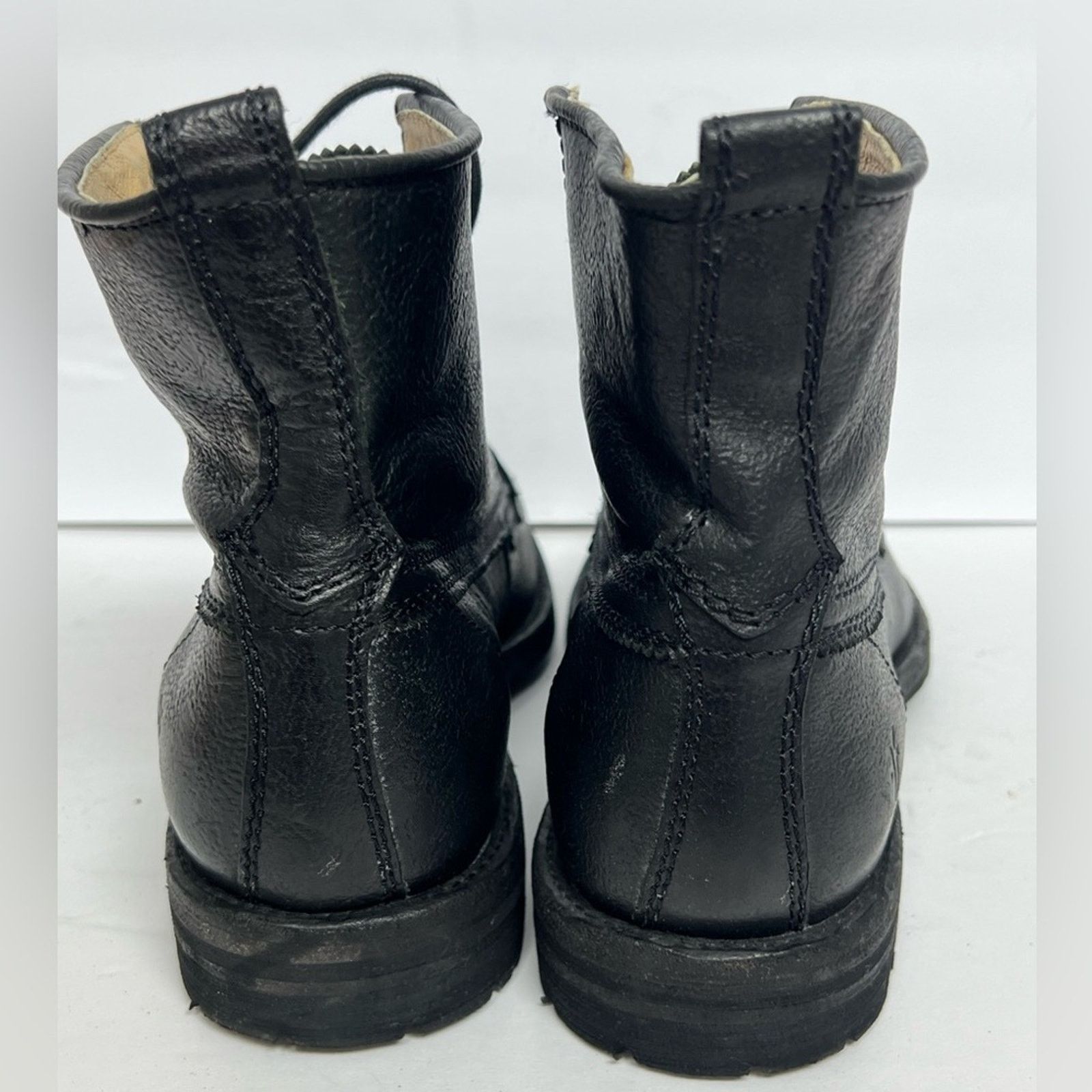 Frye Frye Ankle Boots Mens 10 D Black Leather Combat Size US 10 / EU 43 - 5 Thumbnail