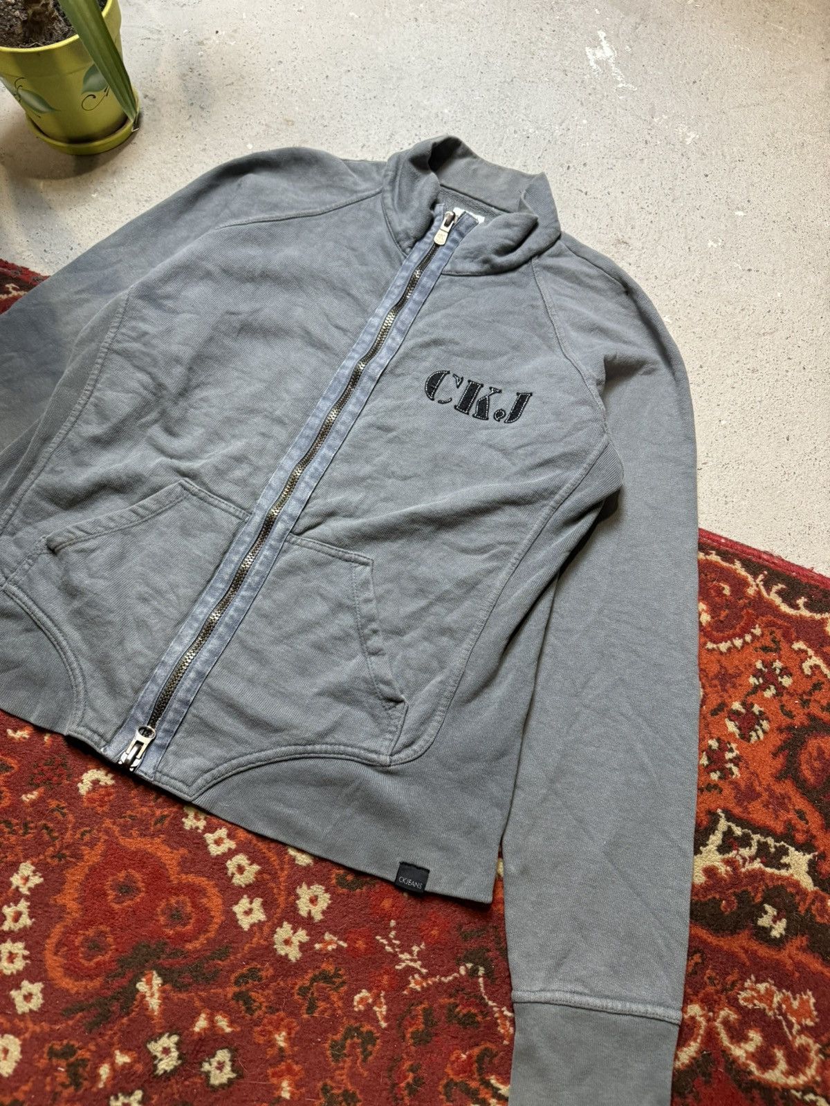 Calvin Klein × Vintage Vintage Y2K Calvin Klein Faded Motorcycle Police Departmen Size US L / EU 52-54 / 3 - 2 Thumbnail