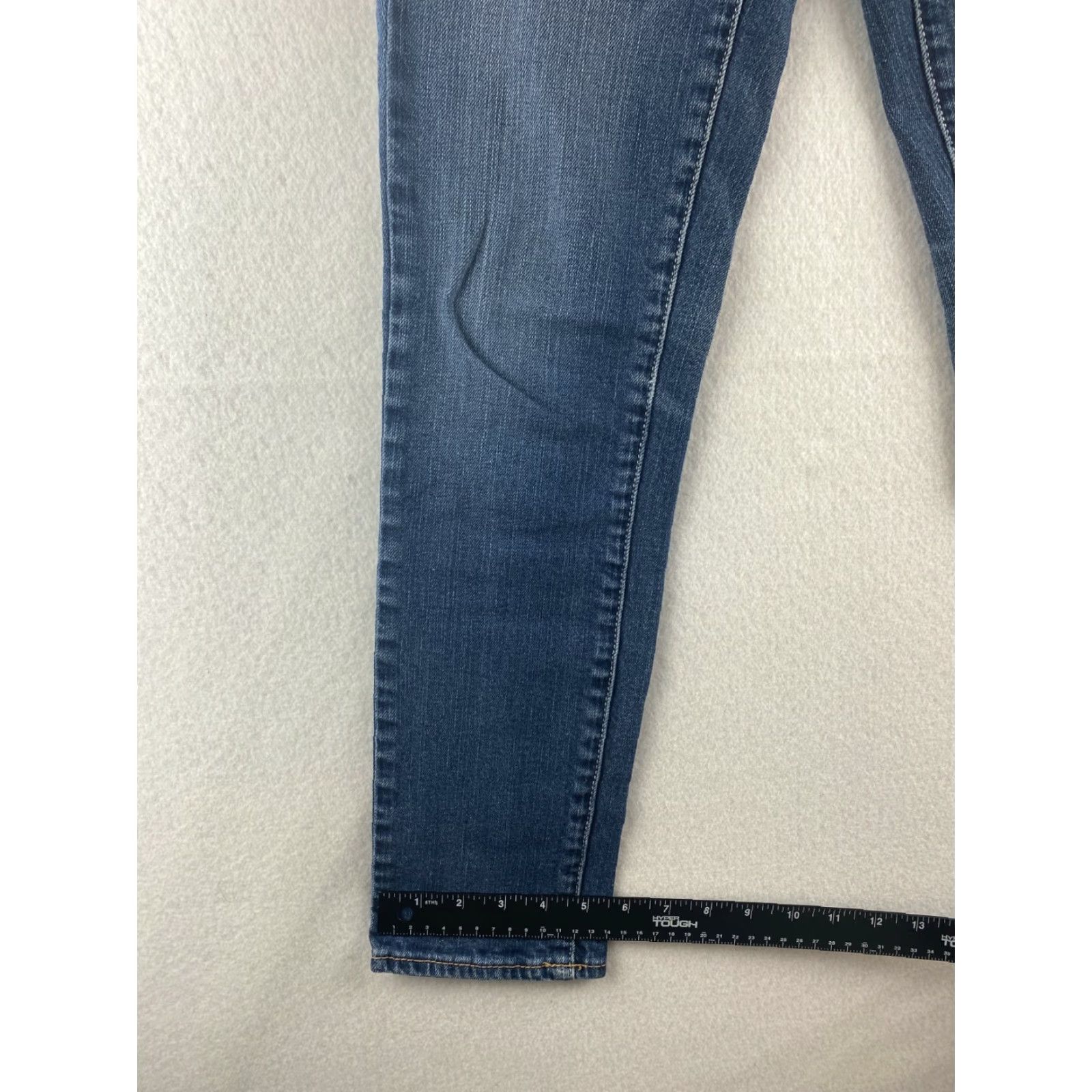 American Eagle Outfitters American Eagle Outfitters Jeans Womens 2 Denim Dark Wash Distressed Blue Skinny Stretch Size 28" / US 6 / IT 42 - 5 Thumbnail